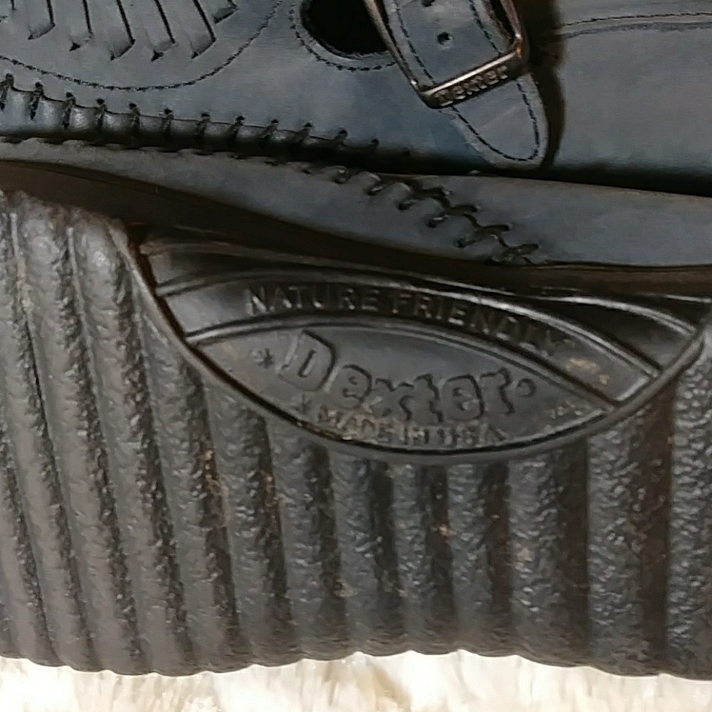 DEXTER WALKMOCS SHOES - NAVY BLUE - SIZE 8 MED. - Picture 6 of 6